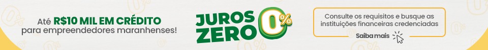 Empreendedores e microempreendedores individuais já podem aderir ao programa Maranhão Juros Zero, que garante subsídio de até R$10 mil reais, sem o peso dos juros cobrados pelas instituições financeiras.  
